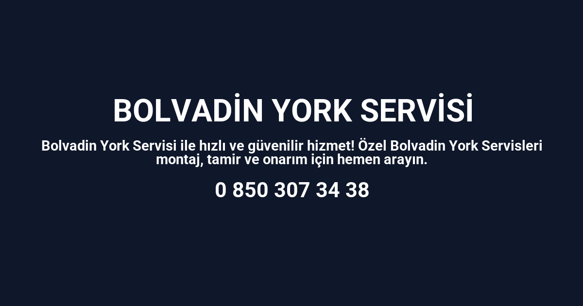 Bolvadin York Servisi